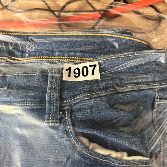 Old Navy Stretch Flare Leg Jeans Womens 16 Plus size Cute Denim Blue Pants 1907 - Picture 9 of 9